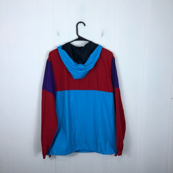 Kolby Black Colour Block Anorak Windbreaker Sz S - Picture 4 of 6